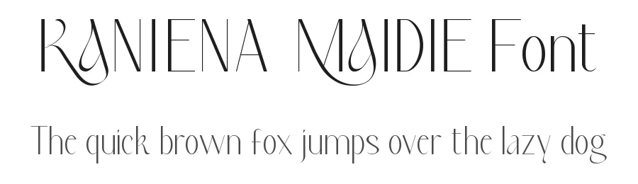 Kaniena Maidie Font by RaisProject — Display Font