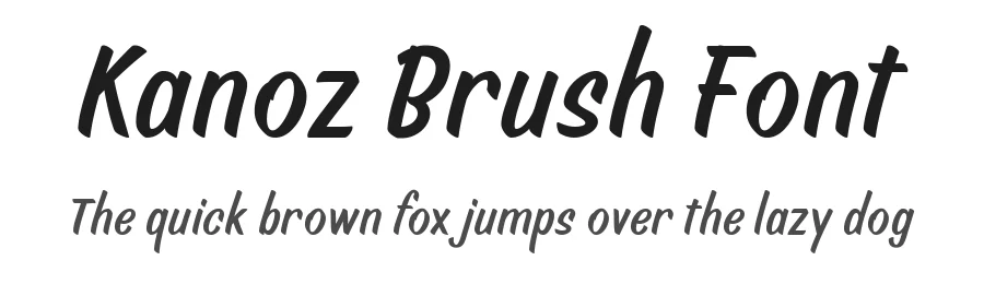 Kanoz Brush Font by alit design — Script Handwritten Font