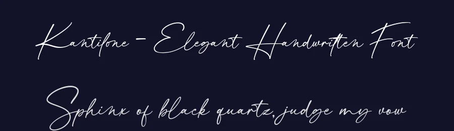 Kantilone – Elegant Handwritten Font by Basnistudio — Script Handwritten Font — thumbnail 2