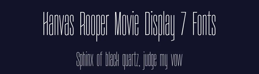 Kanvas Rooper Movie Display 7 Fonts by Casloop Studio — Decorative Font — thumbnail 2