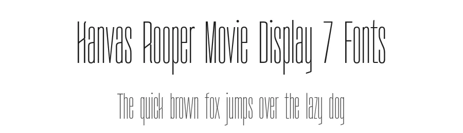 Kanvas Rooper Movie Display 7 Fonts by Casloop Studio — Decorative Font
