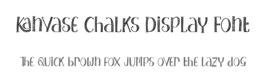 Kanvase Chalks Display Font by Denustudios — Decorative Font