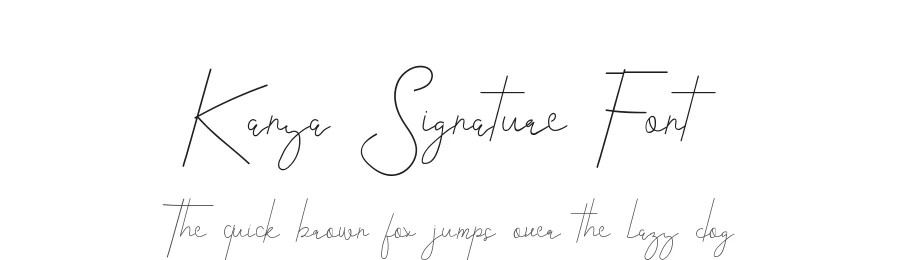 Kanya Signature Font by edricstudio — Script Handwritten Font
