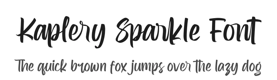Kaplery Sparkle Font by letterenastudios — Script Handwritten Font