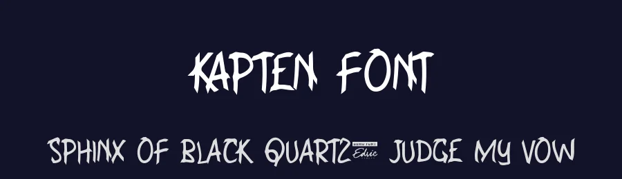 Kapten Font by edricstudio — Decorative Font — thumbnail 2