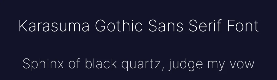 Karasuma Gothic Sans Serif Font by Genbuchan — Sans Serif Font — thumbnail 2