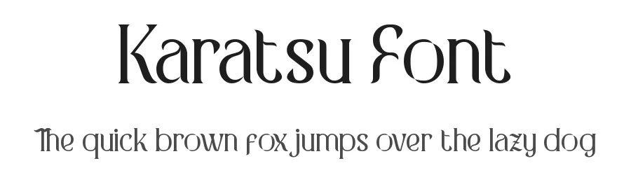 Karatsu Font by nihstudio — Serif Font