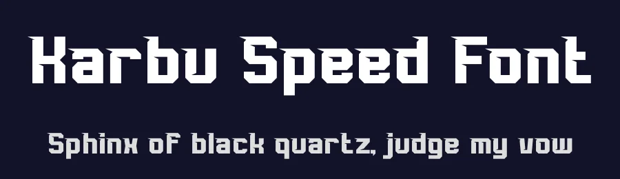 Karbu Speed Font by Denustudios — Decorative Font — thumbnail 2