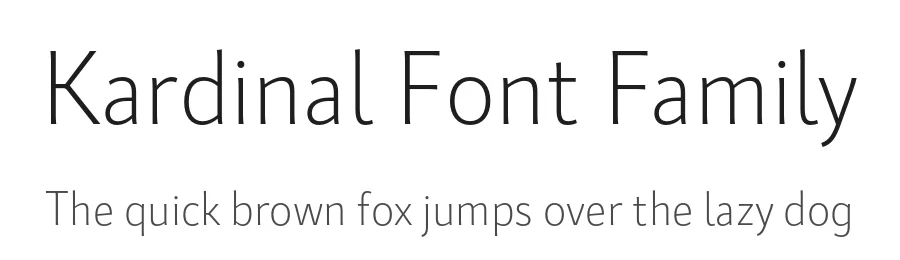 Kardinal Font Family by lettersoup — Sans Serif Font