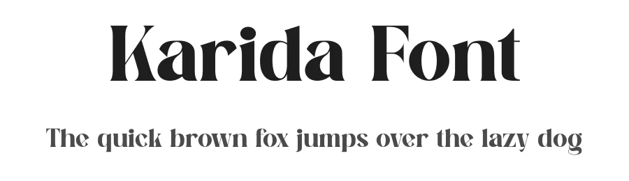 Karida Font by SlideShoot — Serif Font