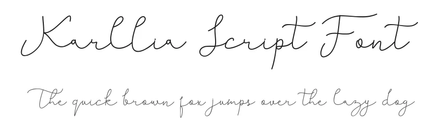 Karllia Script Font by edricstudio — Script Handwritten Font