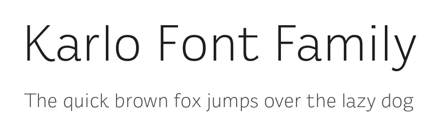 Karlo Font Family by The Northern Block — Sans Serif Font