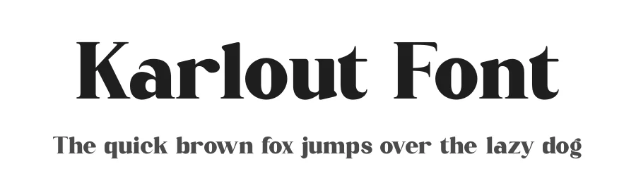Karlout Font by RTSTD — Serif Font