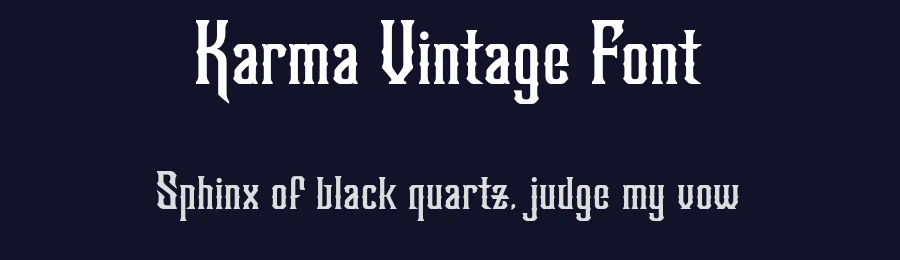 Karma Vintage Font by BlackFontLab — Display Font — thumbnail 2