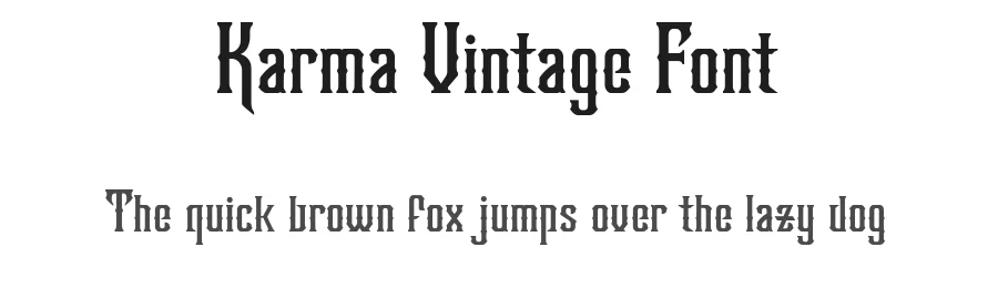 Karma Vintage Font by BlackFontLab — Display Font