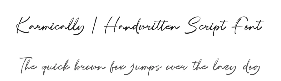 Karmically | Handwritten Script Font by Gracetypestudio — Script Handwritten Font