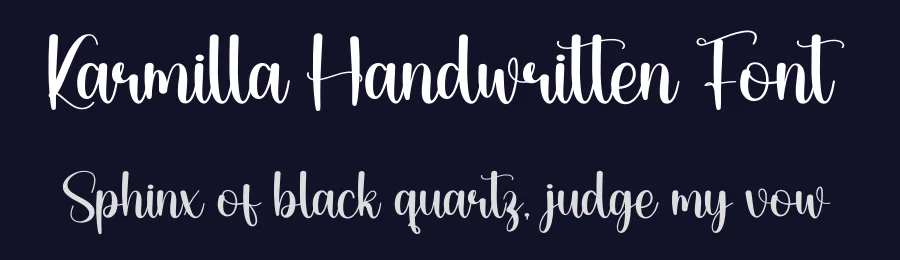 Karmilla Handwritten Font by creativeletter — Script Handwritten Font — thumbnail 2