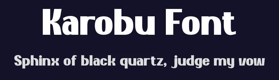 Karobu Font by Creavibes Design — Sans Serif Font — thumbnail 2