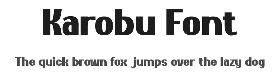 Karobu Font by Creavibes Design — Sans Serif Font