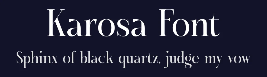 Karosa Font by timelesstype.co — Display Font — thumbnail 2