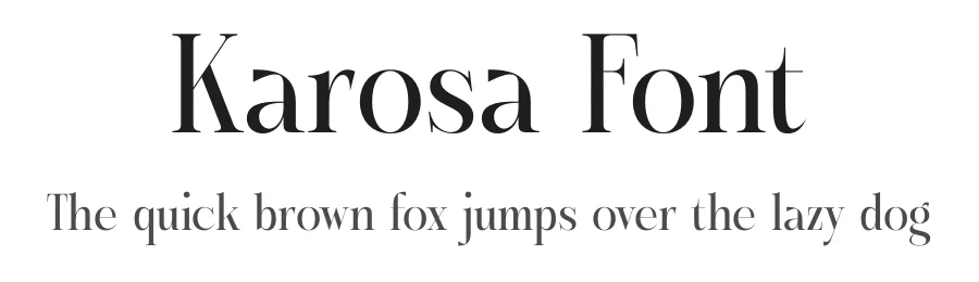 Karosa Font by timelesstype.co — Display Font