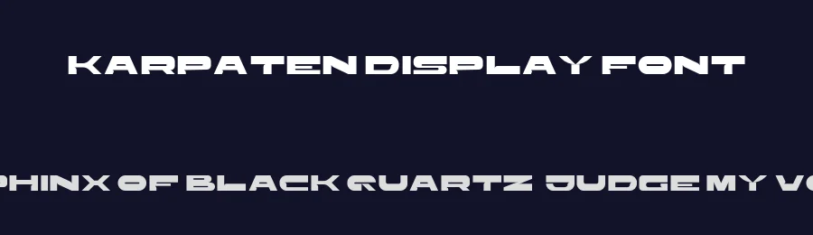 Karpaten Display Font by Luis H. J. Rapp — Display Font — thumbnail 2