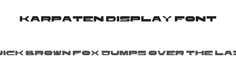 Karpaten Display Font by Luis H. J. Rapp โ Display Font