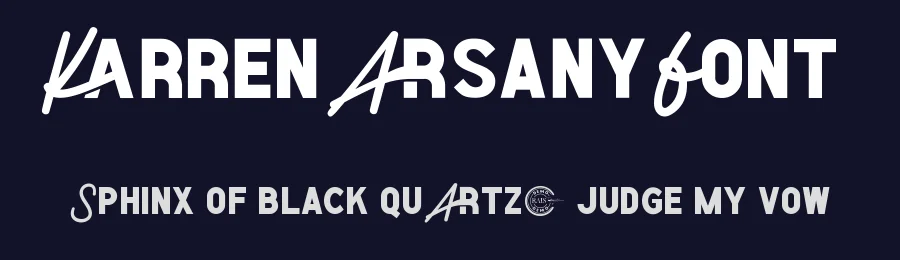 Karren Arsany Font by RaisProject — Display Font — thumbnail 2