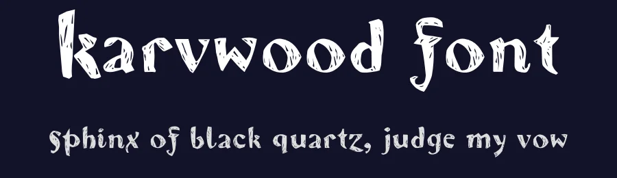 Karvwood font by 1001fonts — Script Handwritten Font — thumbnail 2