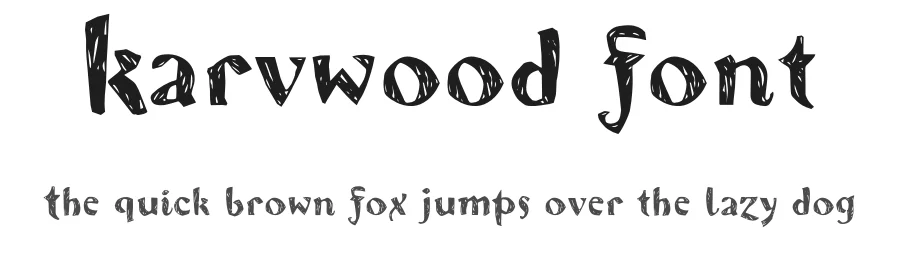 Karvwood font by 1001fonts — Script Handwritten Font
