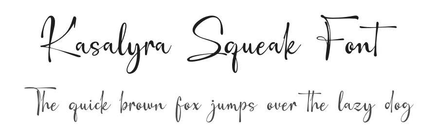 Kasalyra Squeak Font by Denustudios — Script Handwritten Font