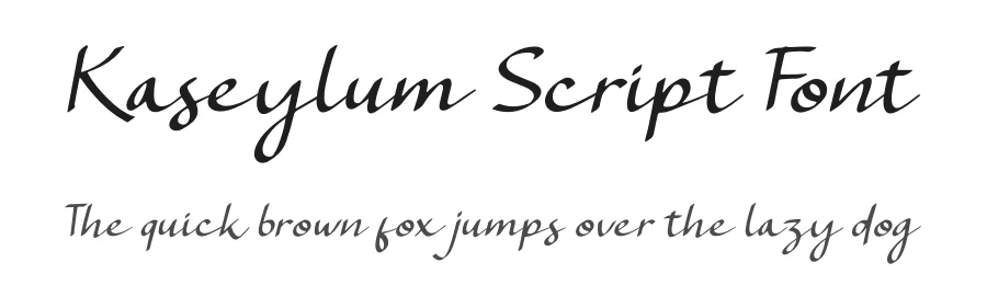 Kaseylum Script Font by Denustudios — Script Handwritten Font