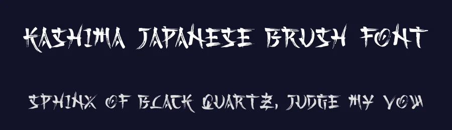 Kashima Japanese Brush Font by Abo Daniel — Display Font — thumbnail 2