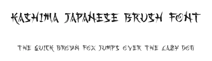 Kashima Japanese Brush Font by Abo Daniel β Display Font