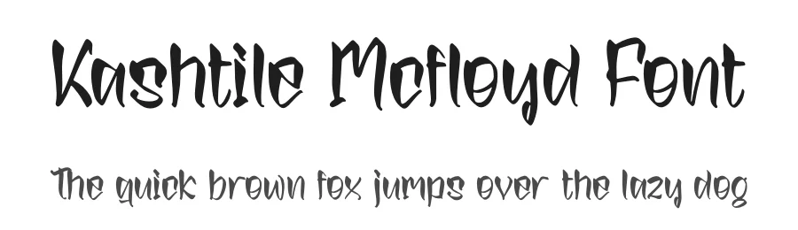 Kashtile Mcfloyd Font by perspectype β Display Font