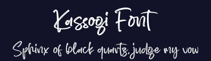 Kassogi Font by glorytype — Script Handwritten Font — thumbnail 2
