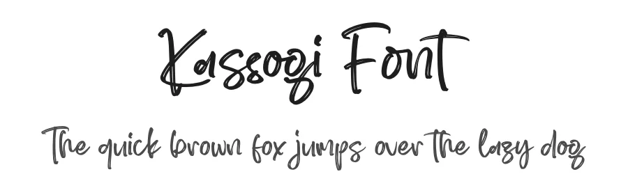 Kassogi Font by glorytype — Script Handwritten Font