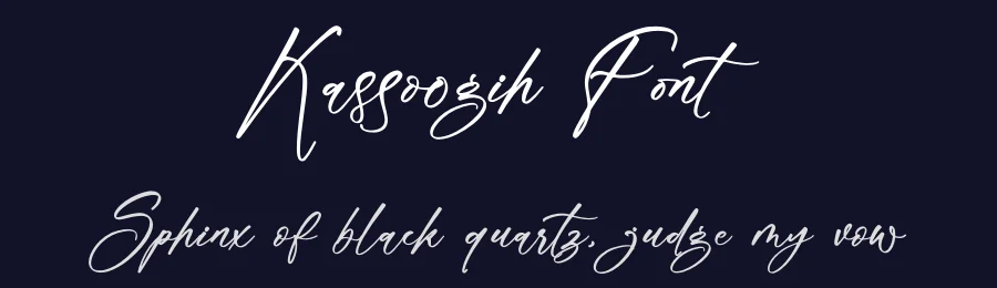 Kassoogih Font by glorytype — Script Handwritten Font — thumbnail 2