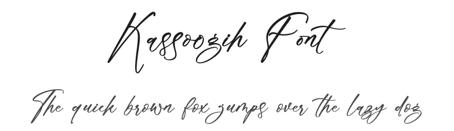Kassoogih Font by glorytype — Script Handwritten Font