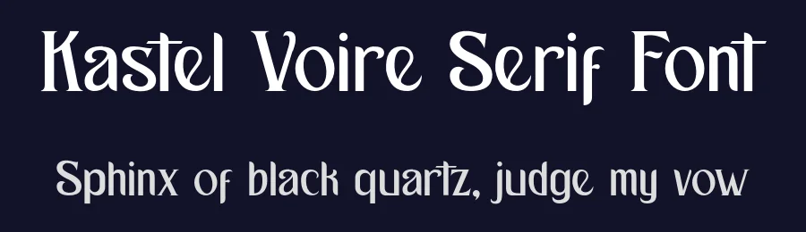 Kastel Voire Serif Font by Vultype Co. — Display Font — thumbnail 2