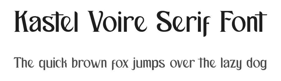 Kastel Voire Serif Font by Vultype Co. — Display Font
