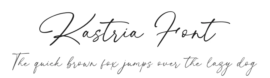 Kastria Font by Creavibes Design — Script Handwritten Font