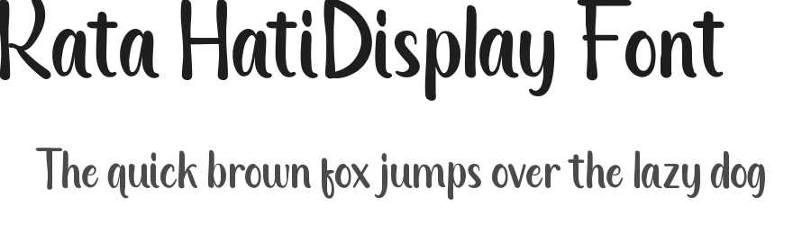 Kata Hati Display Font by nihstudio — Display Font