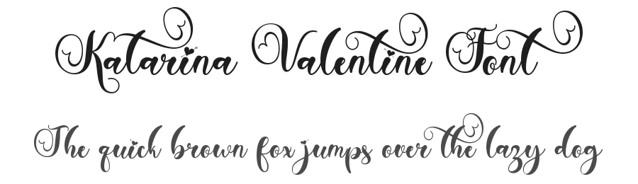 Katarina Valentine Font by Yoga Letter — Script Handwritten Font