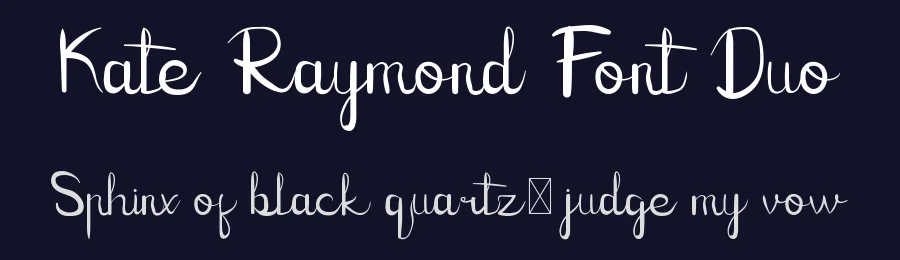 Kate Raymond Font Duo by edricstudio — Script Handwritten Font — thumbnail 2
