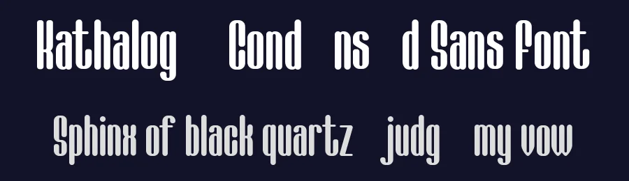 Kathalog – Condensed Sans Font by Say Studio — Display Font — thumbnail 2