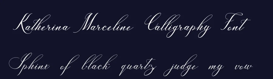 Katherina Marceline Calligraphy Font by GraphicSauce — Decorative Font — thumbnail 2