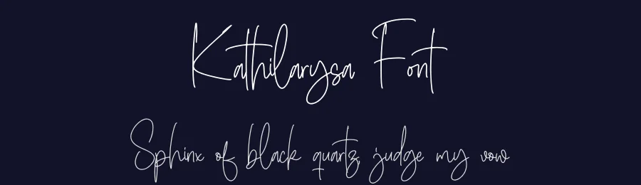 Kathilarysa Font by letterfabric — Script Handwritten Font — thumbnail 2