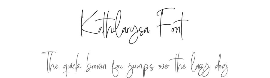 Kathilarysa Font by letterfabric — Script Handwritten Font
