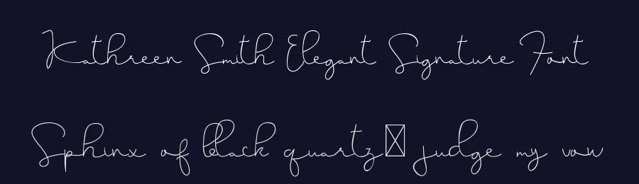 Kathreen Smith Elegant Signature Font by edricstudio — Script Handwritten Font — thumbnail 2